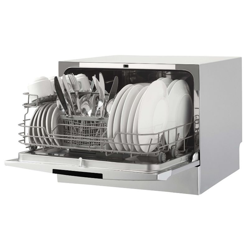 Danby DDW631SDB 6 Place Setting Countertop Dishwasher in Silver