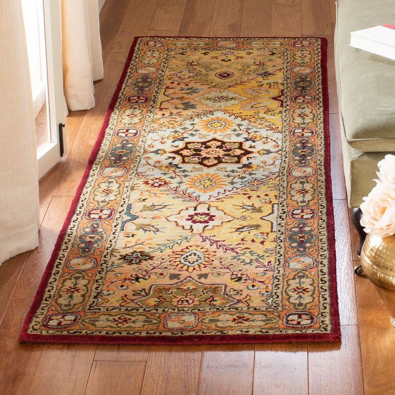 Persian Legend PL812 Hand Tufted Indoor Accent Rug - 2'6"x4' - Red/Rust - Safavieh