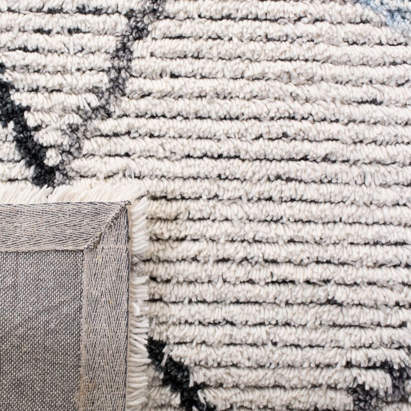 Casablanca Shag CSB637 Hand Tufted Indoor Area Rug - Grey/Ivory - 8'x10' - Safavieh