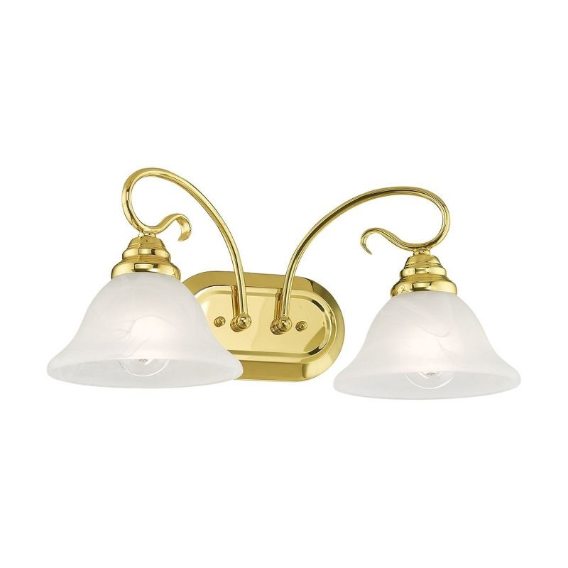 Livex Lighting Coronado 2 - Light Vanity in  Polished Brass
