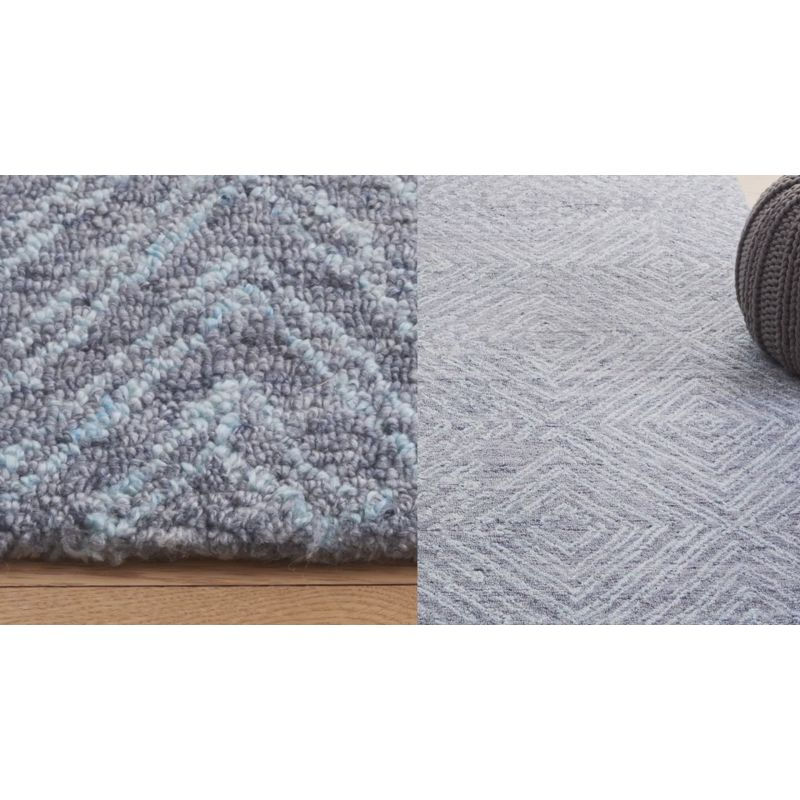 Abstract ABT146 Handmade Indoor Accent Rug - Blue - 3'x5' - Safavieh