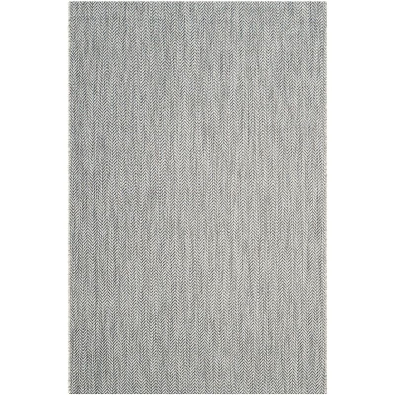 Courtyard CY8022 Power Loomed Indoor and Outdoor Area Rug - Grey/Navy - 6'7"x9'6" - Safavieh