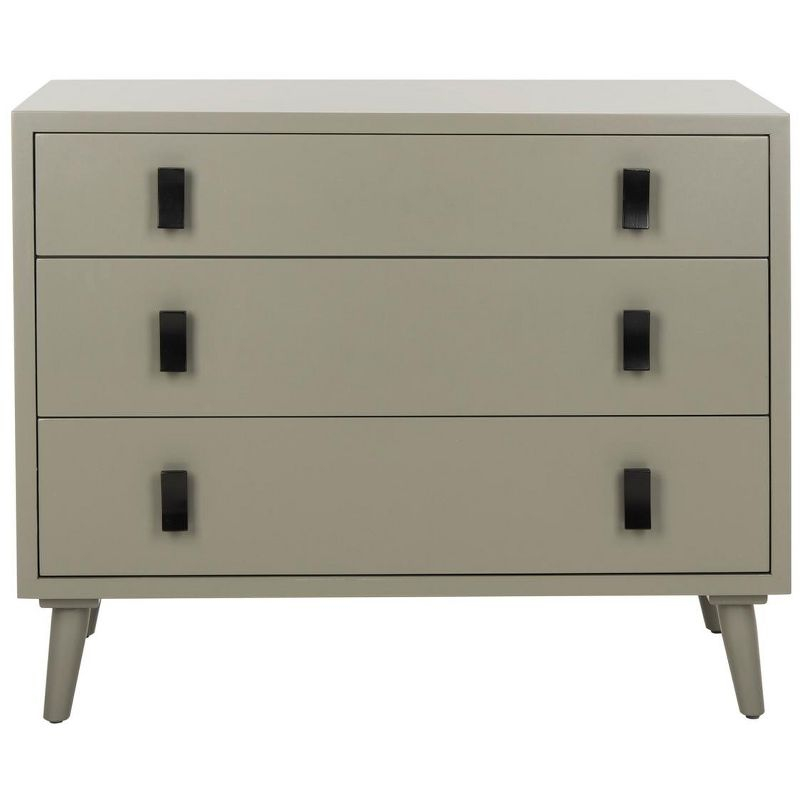 Blaize 3 Drawer Chest - CHS6601 - Dark Grey/Black - Safavieh