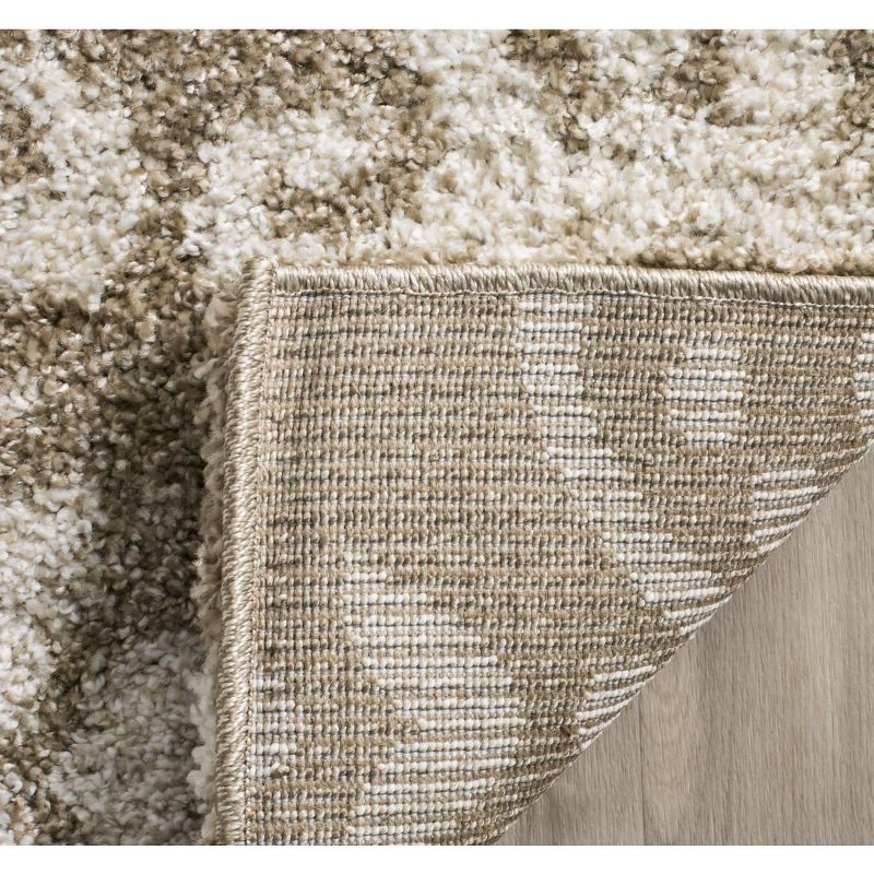 Florida Shag SG460 Power Loomed Indoor Accent Rug - Beige/Cream - 2'3"x4' - Safavieh