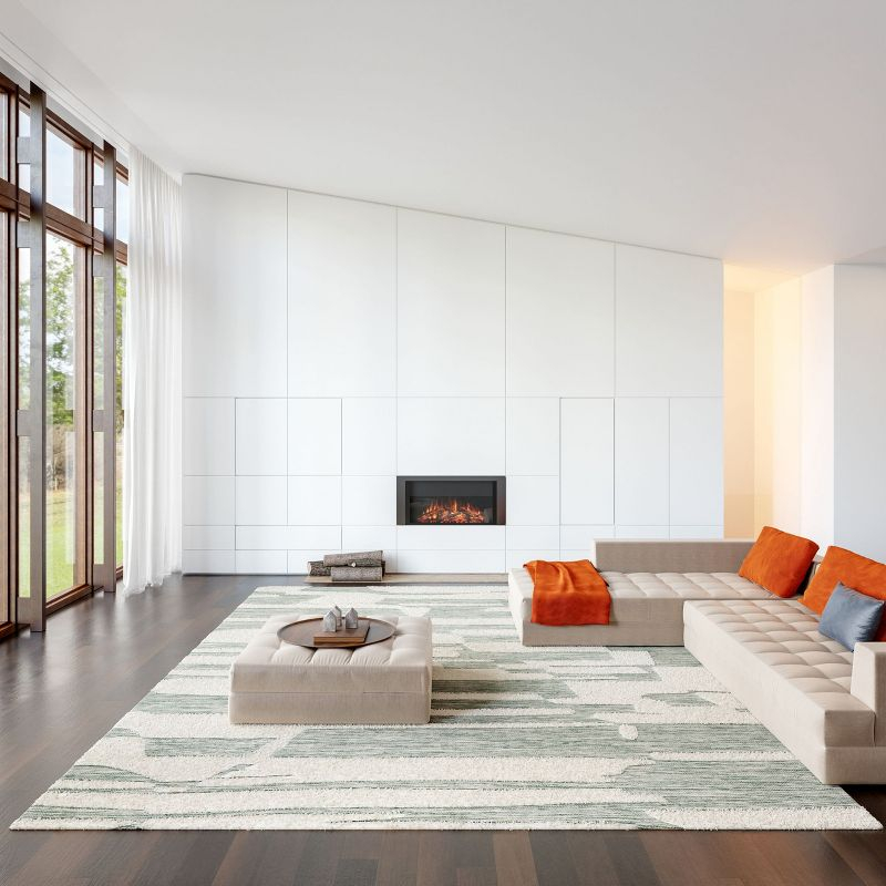 Nuloom Babai New Zealand Wool Area Rug, 3' x 5', Green