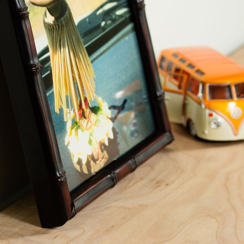 Vintage Bamboo 8.5x11 inch  Brushed Mahogany Single Image Picture Frame