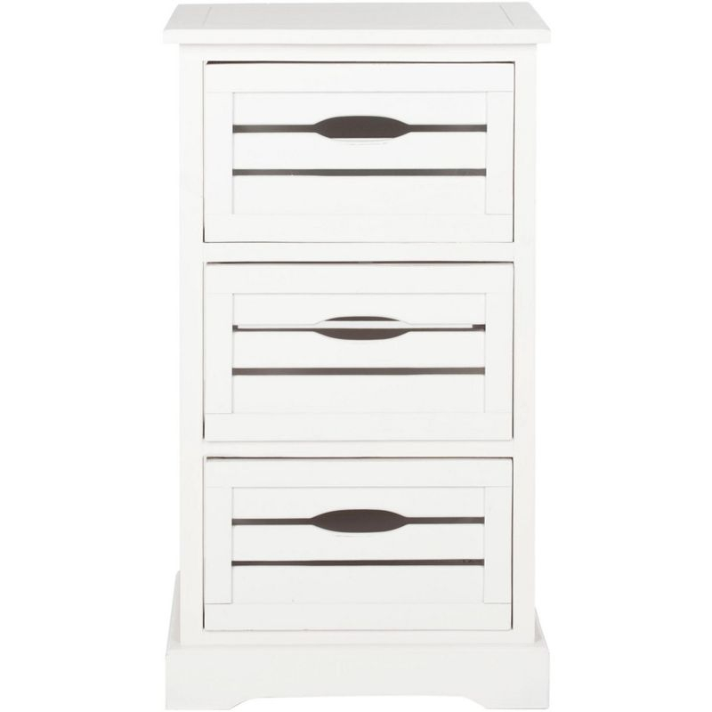 Samara 3 Drawer Cabinet - AMH5713 - Distressed Cream - Safavieh Couture