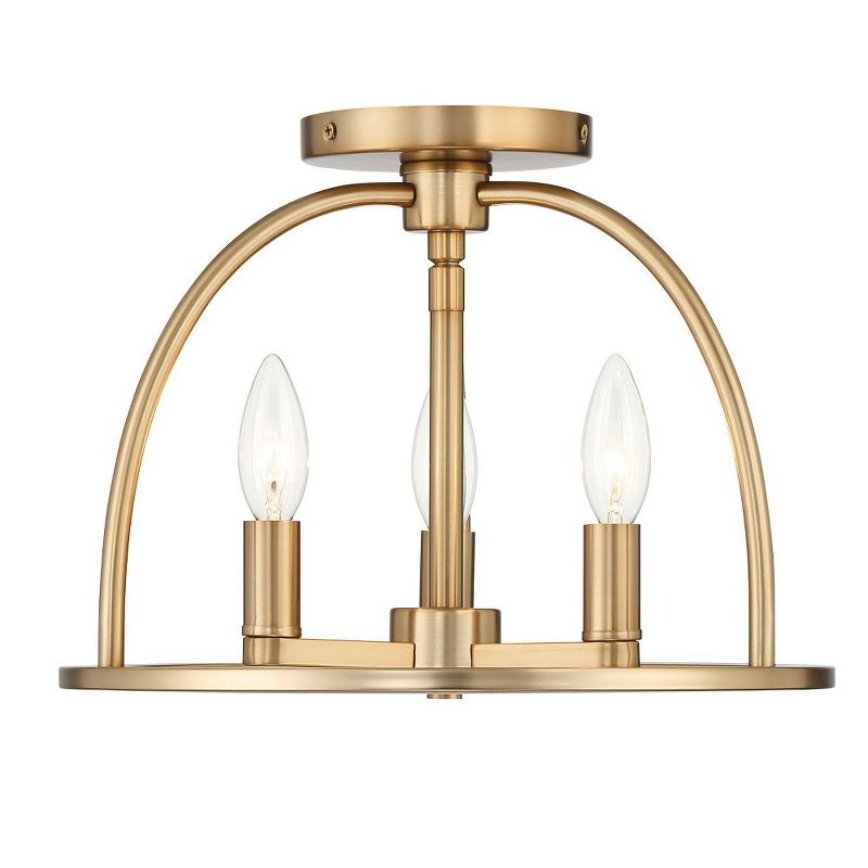 Crystorama Lighting Abbott 3 - Light Flush Mount in  Vibrant Gold