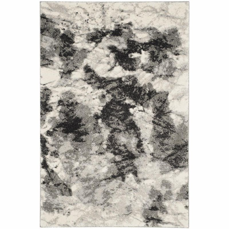 Retro RET2141 Power Loomed Indoor Area Rug - Cream/Grey - 4'x6' - Safavieh.