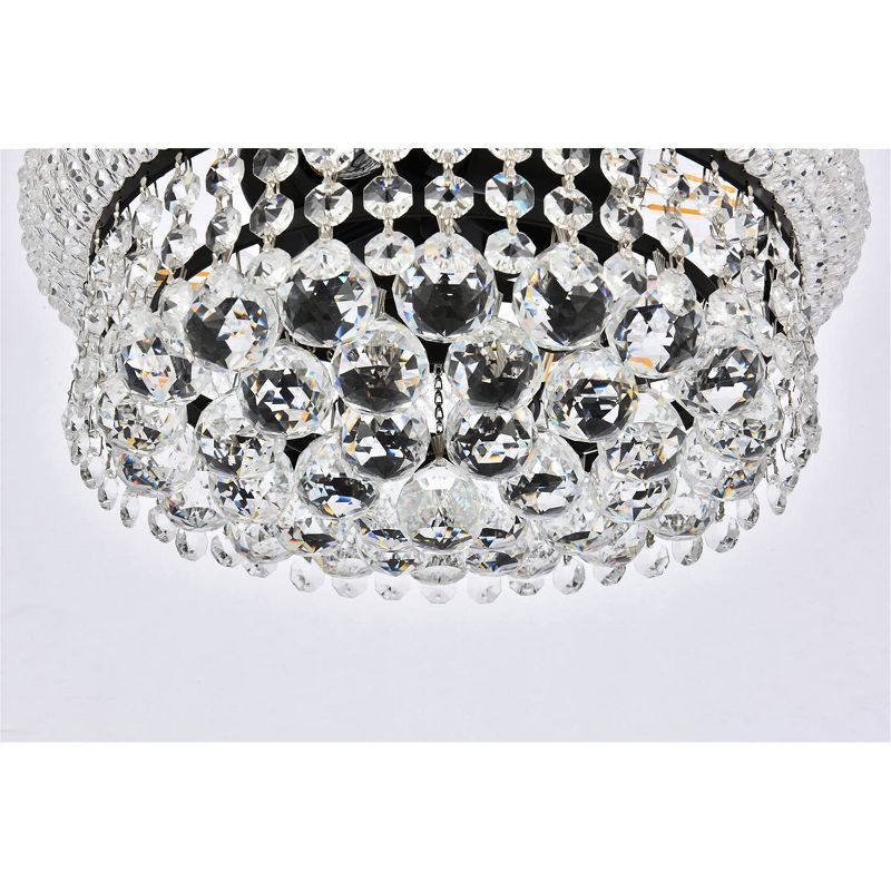 Elegant Lighting Primo 12 inch black flush mount