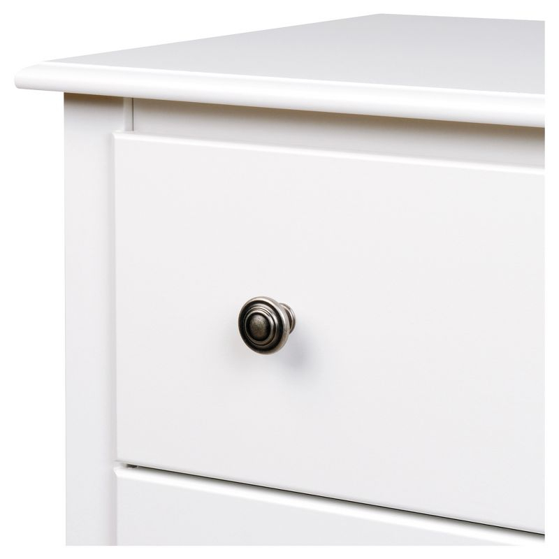 53" Monterey Vertical Dresser White - Prepac: Bedroom Storage, 6-Drawer Lingerie Chest
