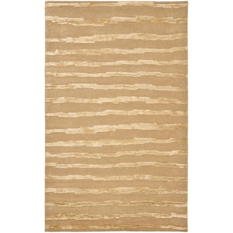 Soho SOH519 Hand Tufted Indoor Area Rug - Beige/Gold - 5'x8' - Safavieh