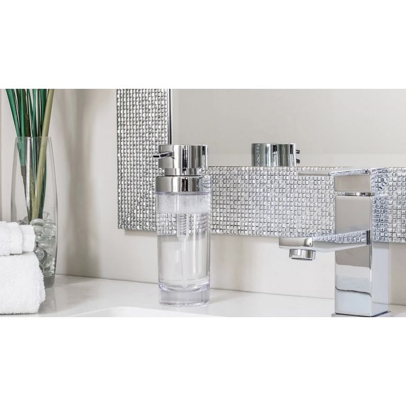 Ovo Multi Functional Toilet Caddy with Toilet Tissue Roll Reserve and Multi Use Tray Chrome - Better Living Products