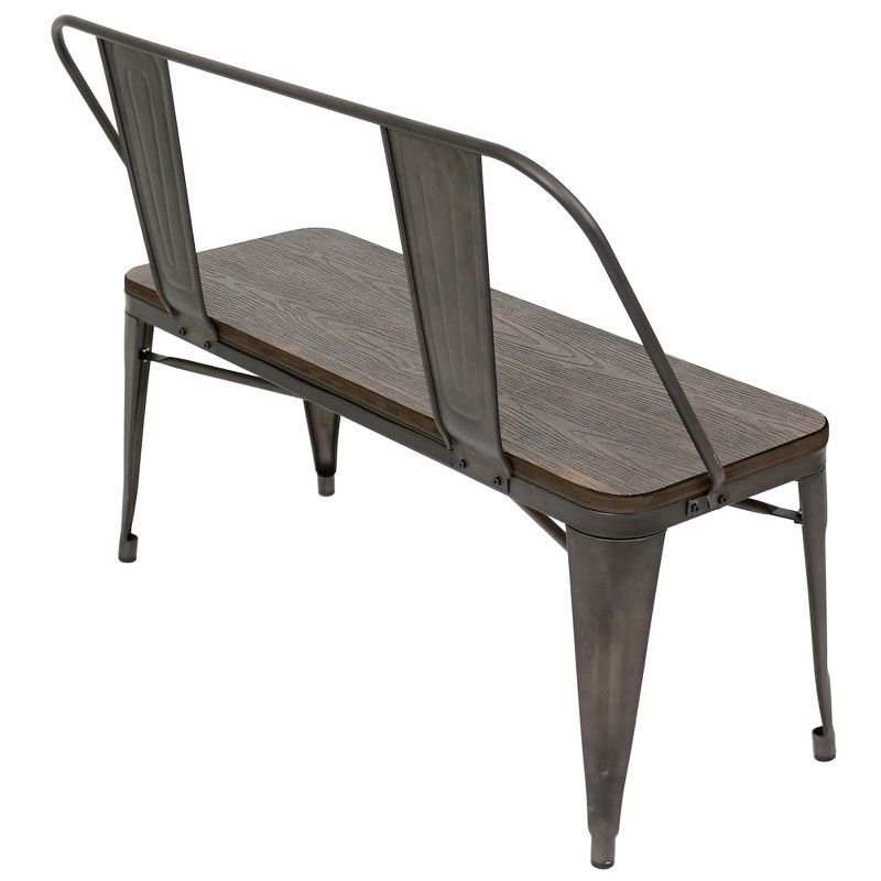 Oregon Industrial Dining/Entryway Bench - Lumisource