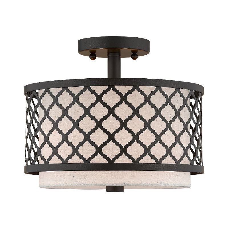 Livex Lighting Arabesque 2 - Light Semi-Flush Mount in  English Bronze