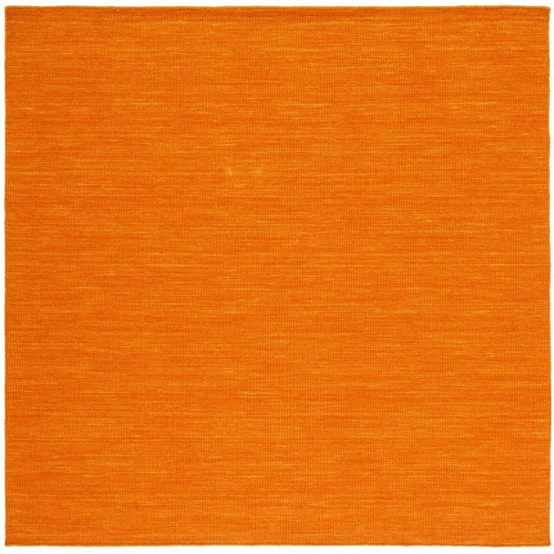 Kilim KLM850 Hand Loomed Area Rug - Orange - 6'x6' - Safavieh