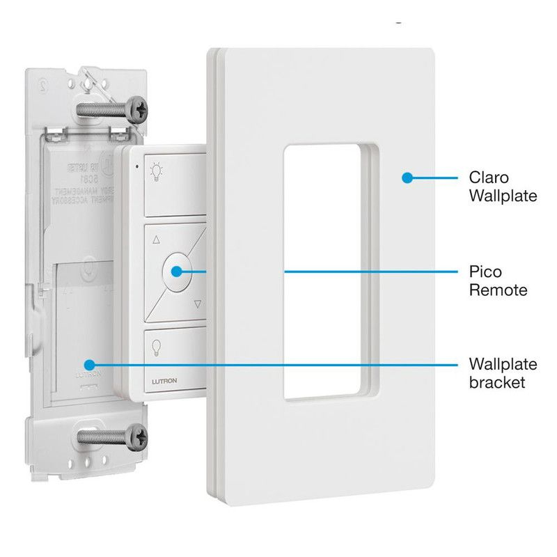 Lutron Caséta Wireless Wall Plate Bracket for Pico Smart Remote | PICO-WBX-ADAPT