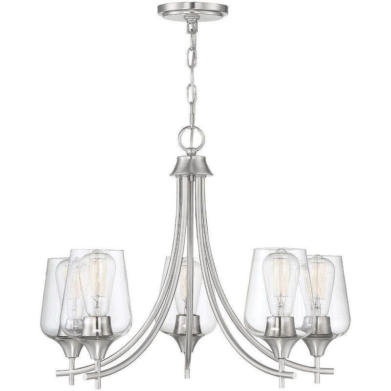 Savoy House Octave 5 - Light Chandelier in  Satin Nickel