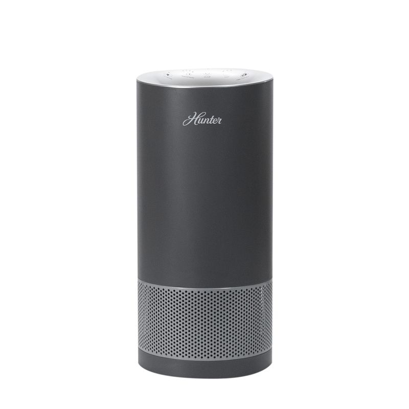 Hunter HP450UV Round Air Purifiers for Home, True HEPA Air Purifier Tower for Pets, Odors, Allergens, Smoke, Dust, VOC's. HEPA Air Purifiers for