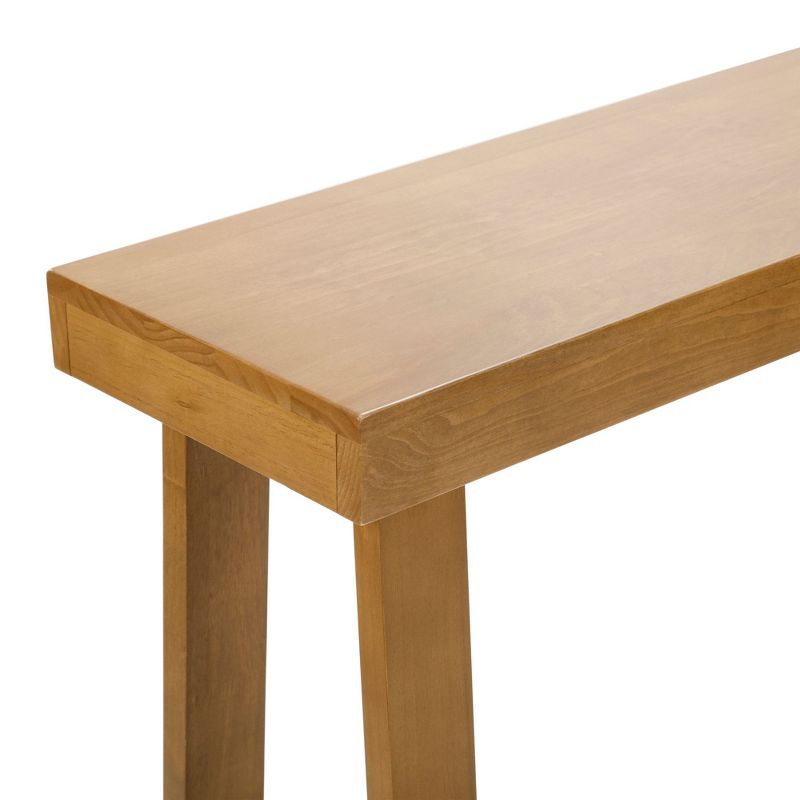 Plank+Beam 66" Classic Console Table, Solid Wood Entryway Table, Foyer Tables, Narrow Console Tables, Pecan