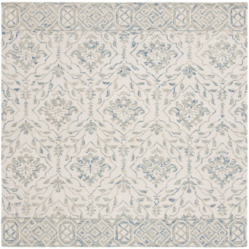 Dip Dye DDY901 Hand Tufted Area Rug - Light Blue/Ivory - 3'x3' - Safavieh.