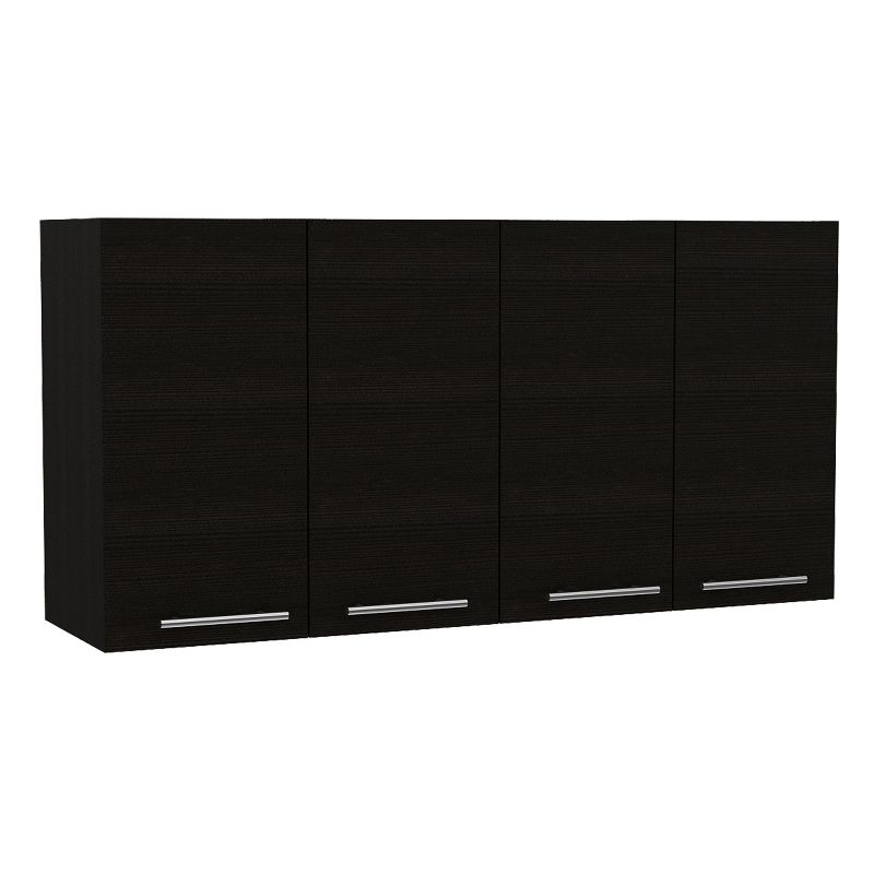 Depot E-Shop Wall Cabinet 24" H, four Doors, with two internal Shelves and internal plate and glass organizer