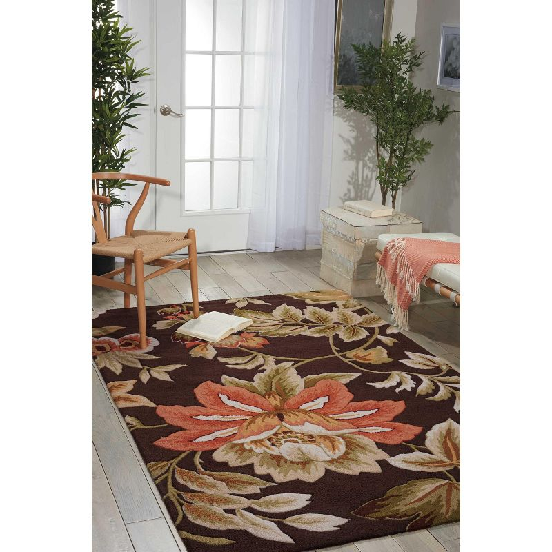 Nourison Fantasy Chocolate Area Rug FA11 3'6" x 5'6"