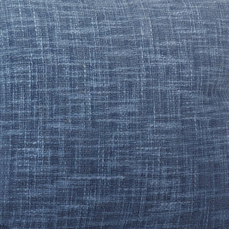 20"x20" Oversize Lancaster Ombre Square Throw Pillow Navy - Saro Lifestyle: Contemporary Indoor Decor, Zipper Closure