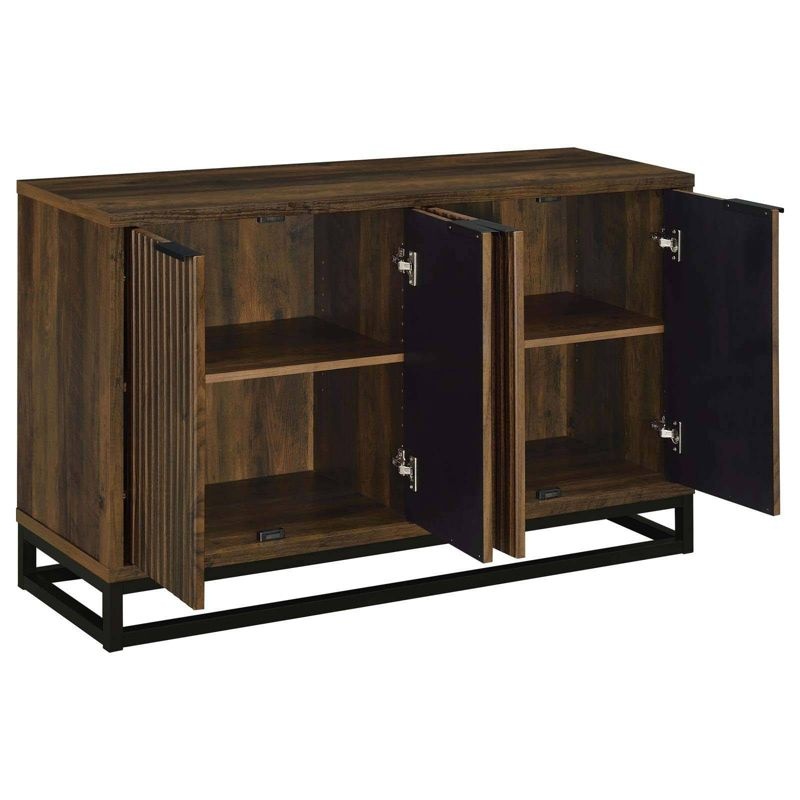Coaster Ryatt Transitional 4 Door Wood Accent Cabinet Dark Pine