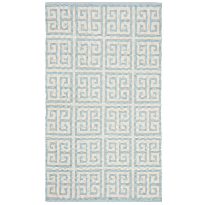 Montauk MTK724 Hand Woven Area Rug - Light Blue/Ivory - 4'x6' - Safavieh.