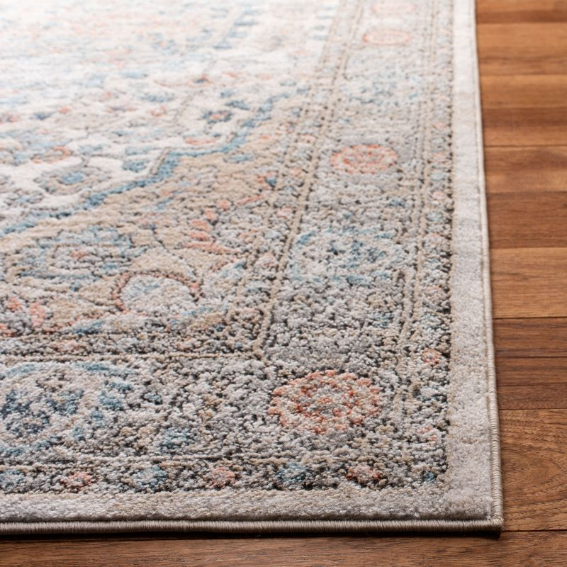 Oregon ORE813 Power Loomed Area Rug - Grey/Blue - 6'7"x8'7" - Safavieh.