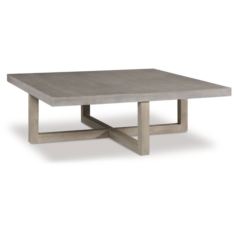 Lockthorne Coffee Table Black/Gray - Signature Design by Ashley: Mango Wood, MDF Top, Contemporary Style