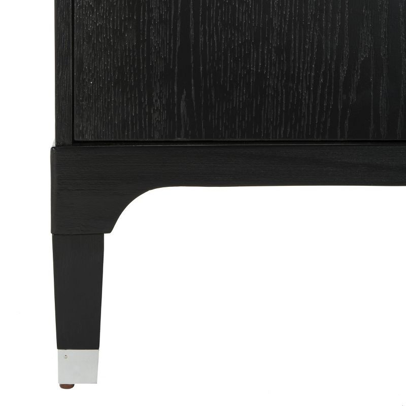 Lorna 3 Drawer Nightstand - FOX6232 - Black - Safavieh Couture