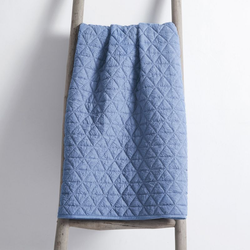 Rowan Blue Quilted Throw - Levtex Home