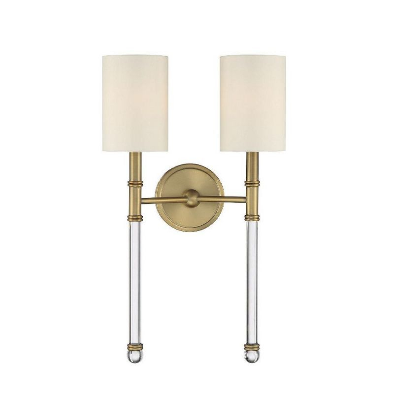 Savoy House Fremont 2 - Light Wall Light in  Warm Brass