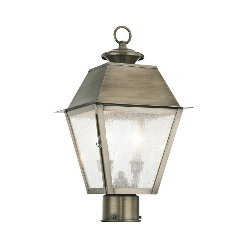 Livex Lighting Mansfield 2 - Light Post Light in  Vintage Pewter