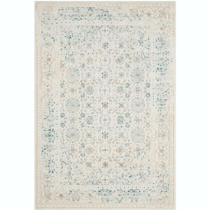 Passion PAS405 Power Loomed Indoor Accent Rug - 4'x5'7" - Turquoise/Ivory - Safavieh