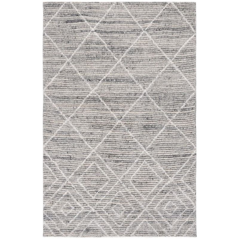 Marrakesh MRK514 Power Loomed Area Rug - Ivory/Grey - 4'x6' - Safavieh.
