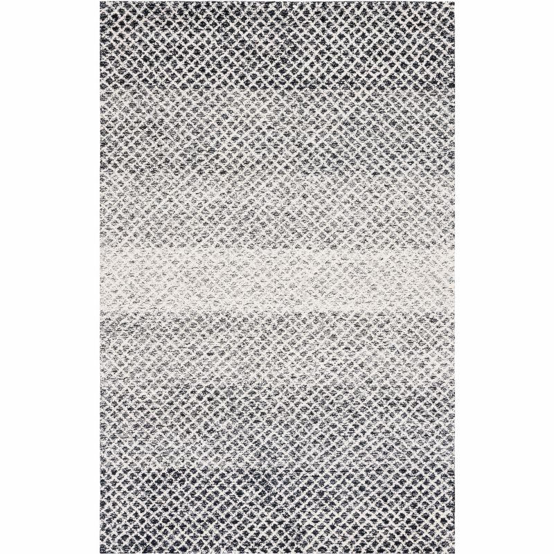 Micro-Loop MLP353 Hand Tufted Area Rug - Black/Ivory - 4'x6' - Safavieh.