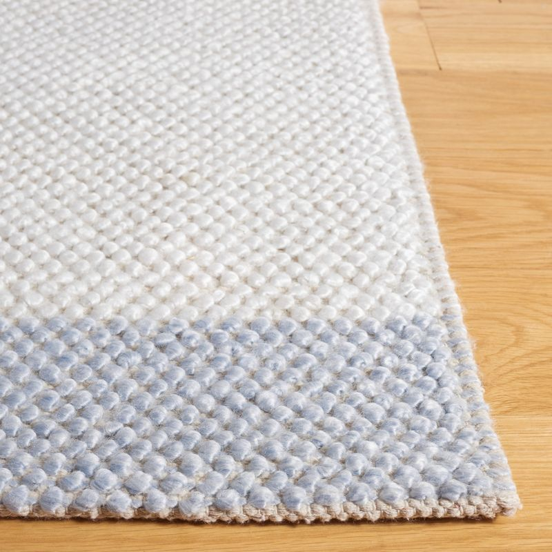 Natura NAT324 Flat Weave Indoor Area Rug - Ivory/Light Blue - 5'x8' - Safavieh