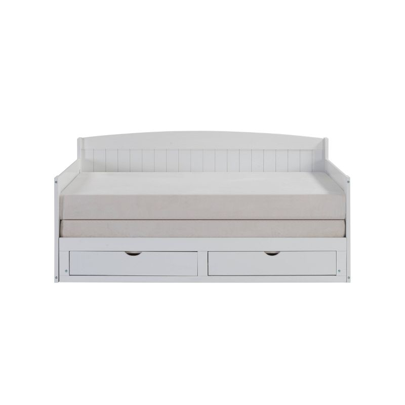 Alaterre Furniture King Harmony Kids' Daybed with Conversion White
