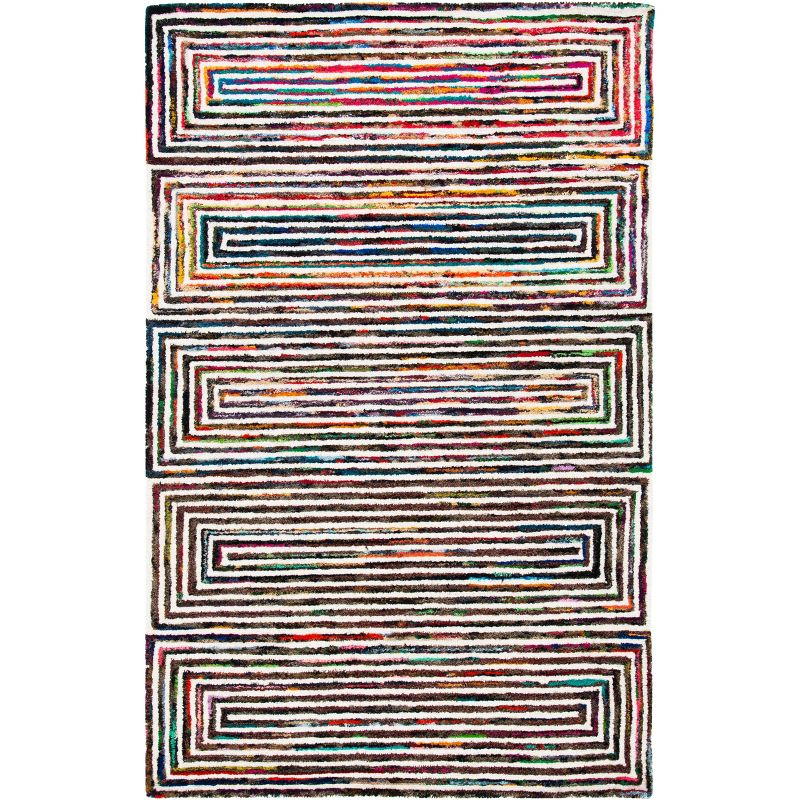 Nantucket NAN604 Hand Tufted Area Rug - Ivory - 5'x8' - Safavieh.