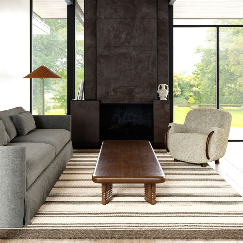 Nuloom Sage Striped Wool-Blend Area Rug, 2' x 8', Beige