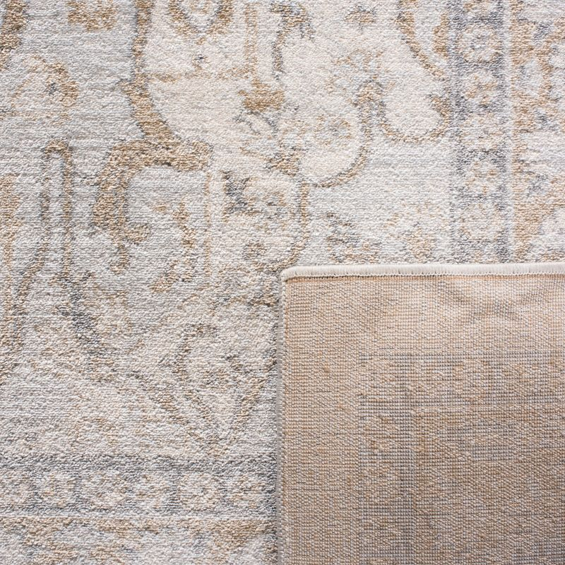 Isabella ISA936 Power Loomed Area Rug - Cream/Beige - 6'7"x6'7" - Safavieh