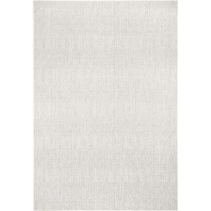 Nuloom Paloma Abstract Geometric Indoor and Outdoor Area Rug 8x10, Gray