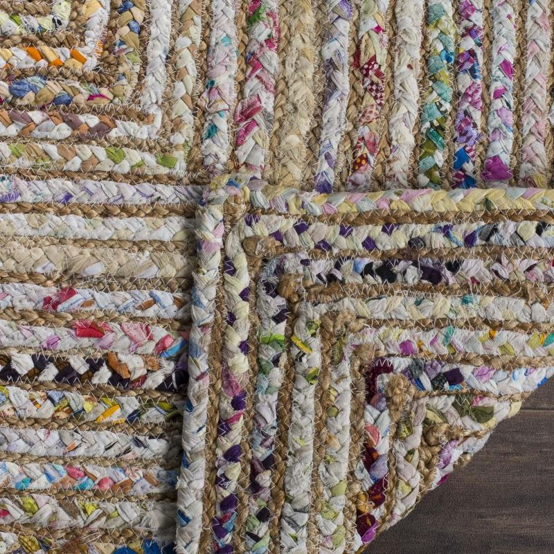 Cape Cod CAP202 Woven Indoor Area Rug - Beige/Multi - 7'x7' - Safavieh