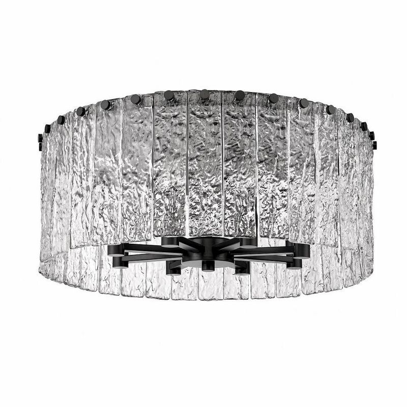 Z-Lite Glacier 8 - Light Flush Mount in  Matte Black