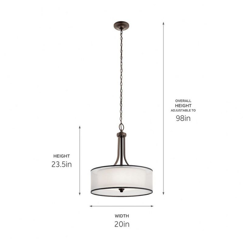 Kichler Lighting Lacey 4 - Light Pendant in  Mission Bronze