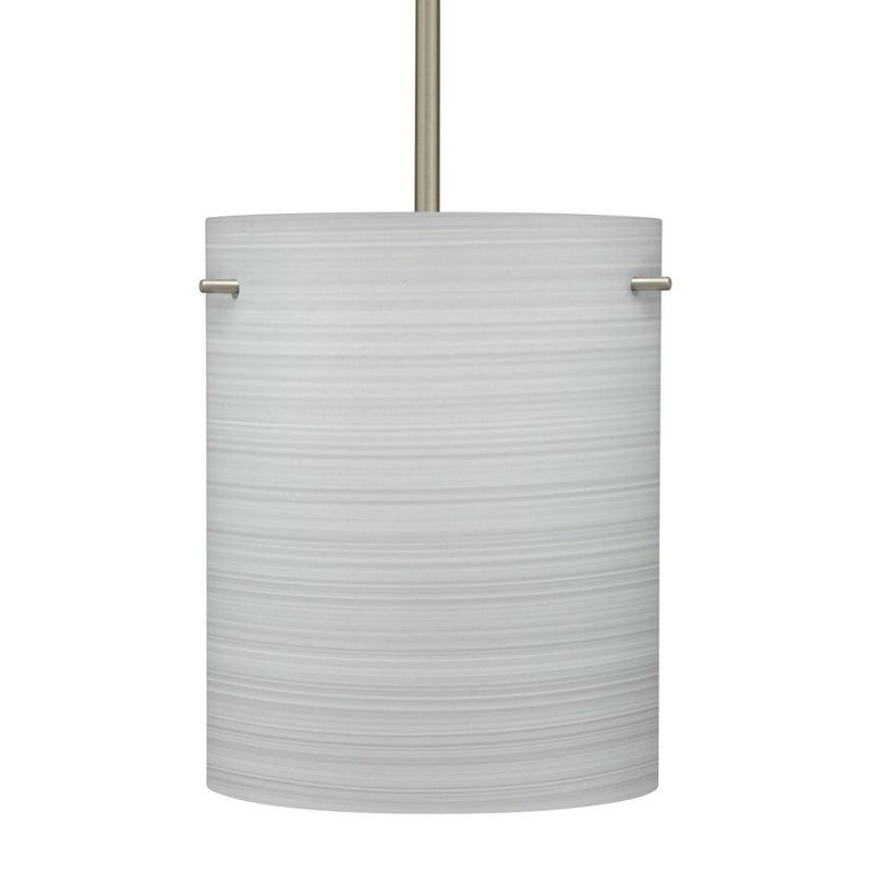 Besa Lighting Tamburo 8 1 - Light Pendant in  Satin Nickel