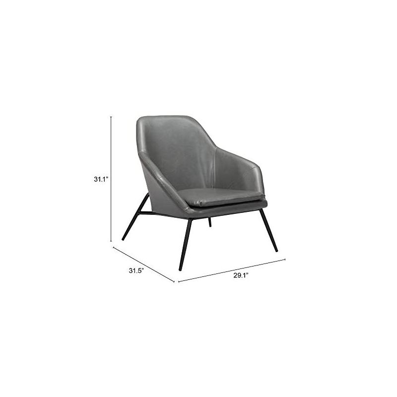 Zuo Manuel Accent Chair Gray